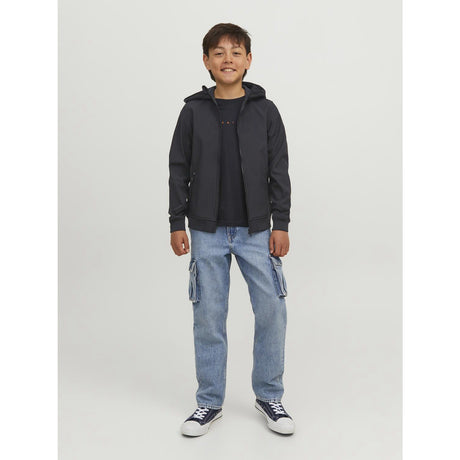 Jack & Jones Junior Black  Basic Softshell Jacket With Hood Noos 2