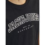 Jack & Jones Junior Black  Caleb Varsity T-Shirt O-Neck Noos 6