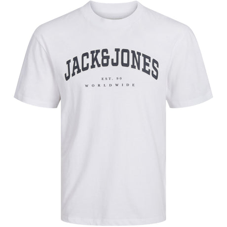 Jack & Jones Junior White  Caleb Varsity T-Shirt O-Neck Noos