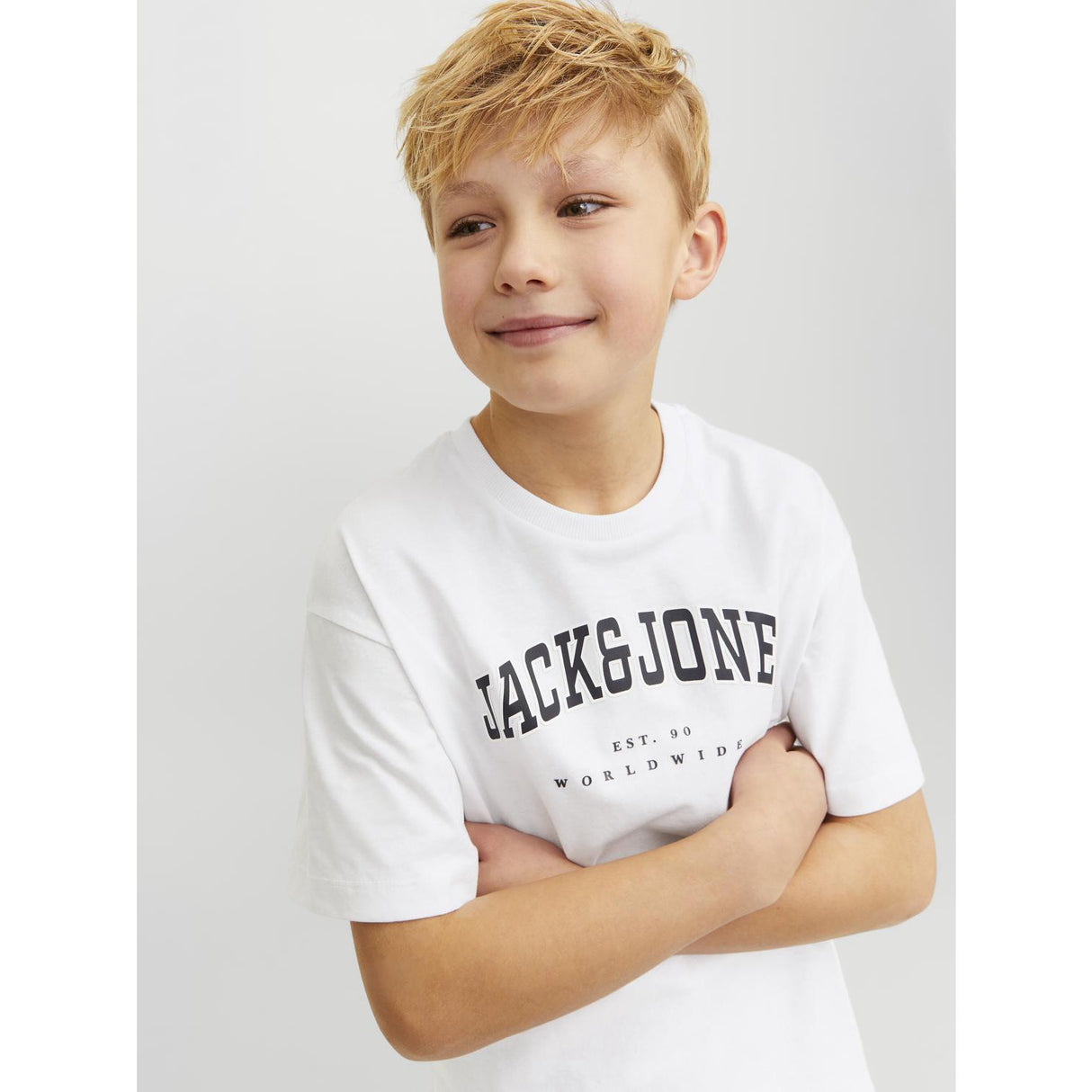 Jack & Jones Junior White  Caleb Varsity T-Shirt O-Neck Noos 4