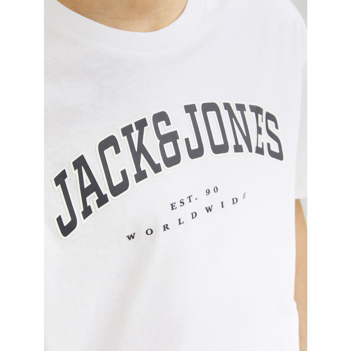 Jack & Jones Junior White  Caleb Varsity T-Shirt O-Neck Noos 5