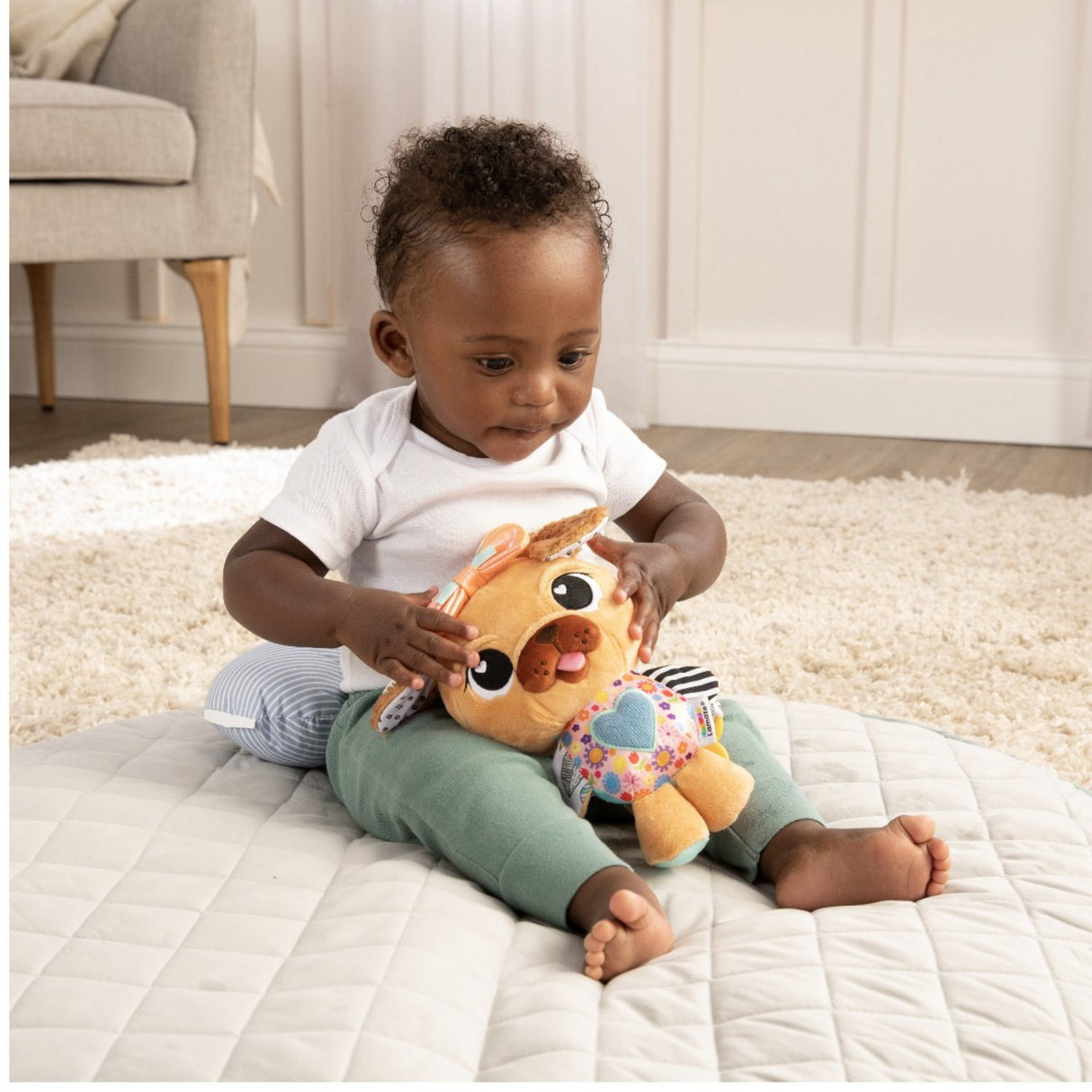 Lamaze Puppy Rattle with Hanger