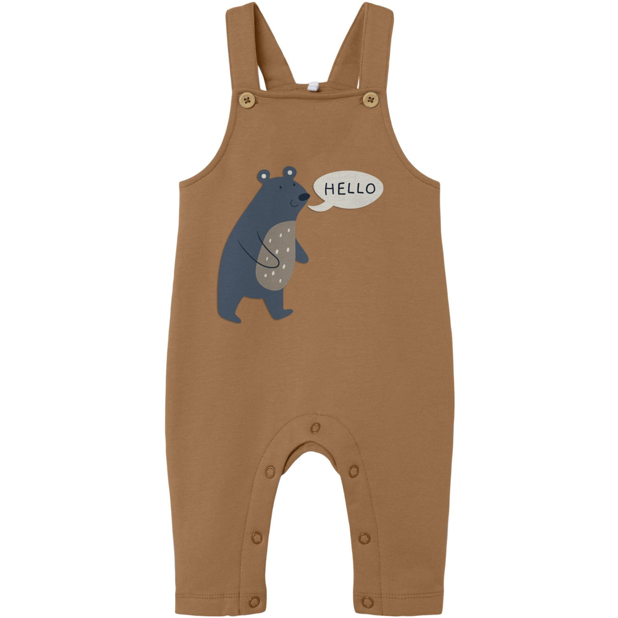 Name It Almond Bear Vonne Sweat Overall