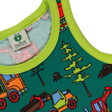 Småfolk Petroleum Green Underwear Set With Machines 6