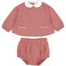 Copenhagen Colors Red Check Combi Check Baby Set