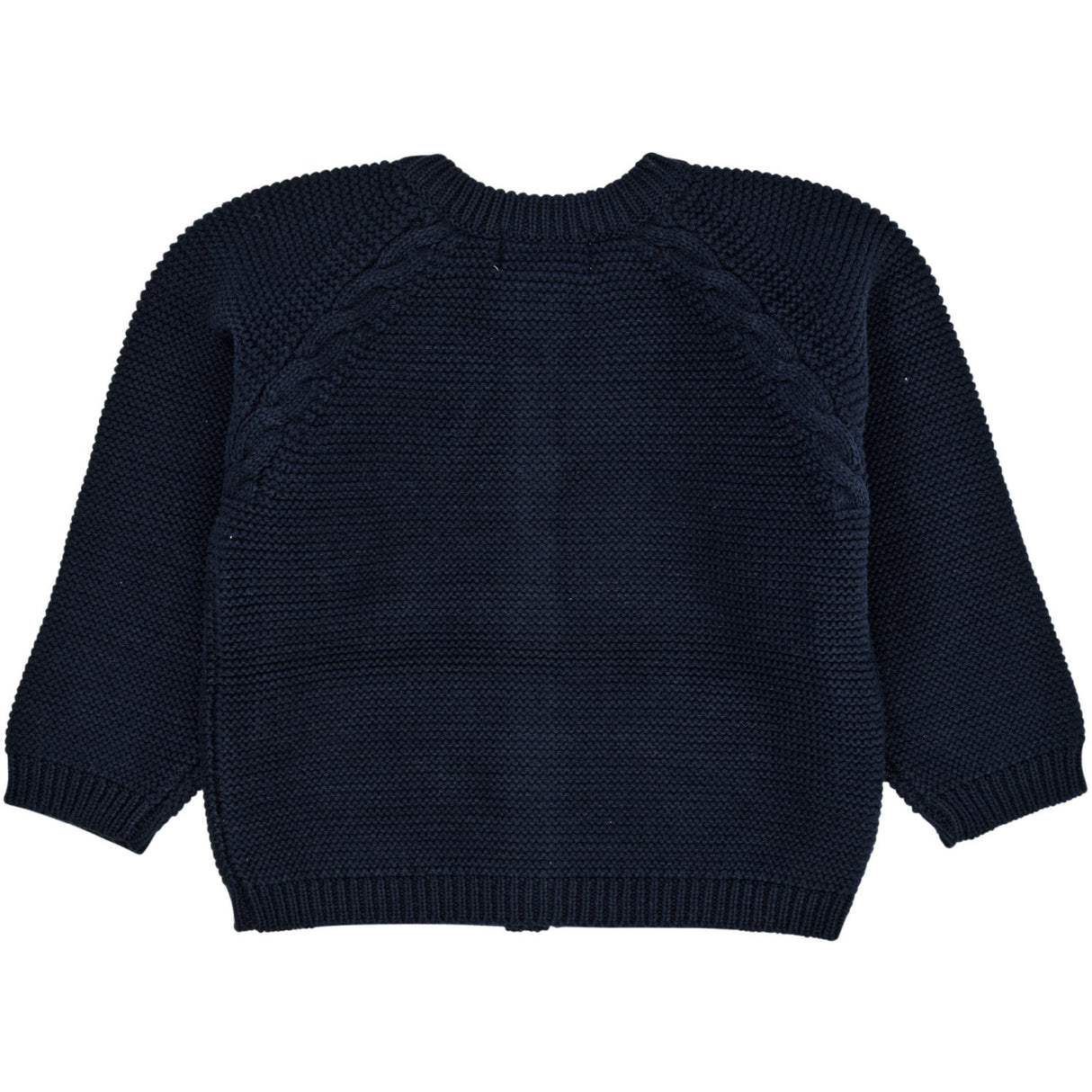 Copenhagen Colors Navy Classic Baby Cotton Cable Cardigan