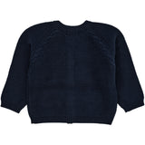 Copenhagen Colors Navy Classic Baby Cotton Cable Cardigan