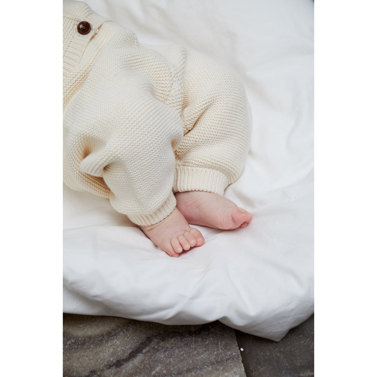 Copenhagen Colors Cream Classic Baby Cotton Pants 2