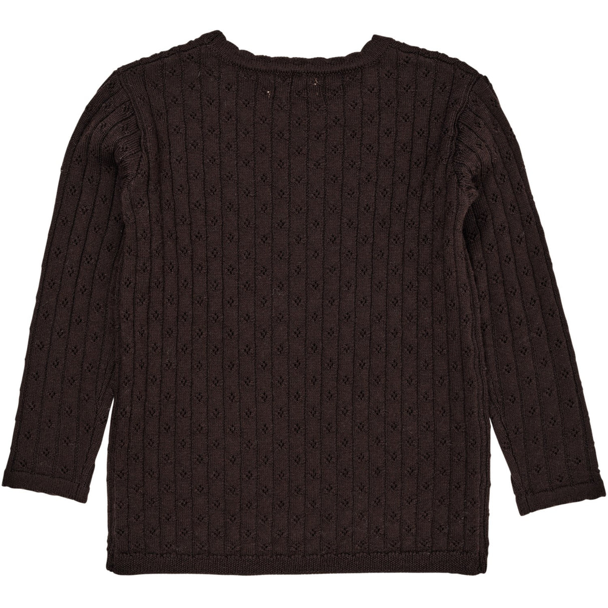 Copenhagen Colors DK Brown Merino Classic Pointelle Blouse