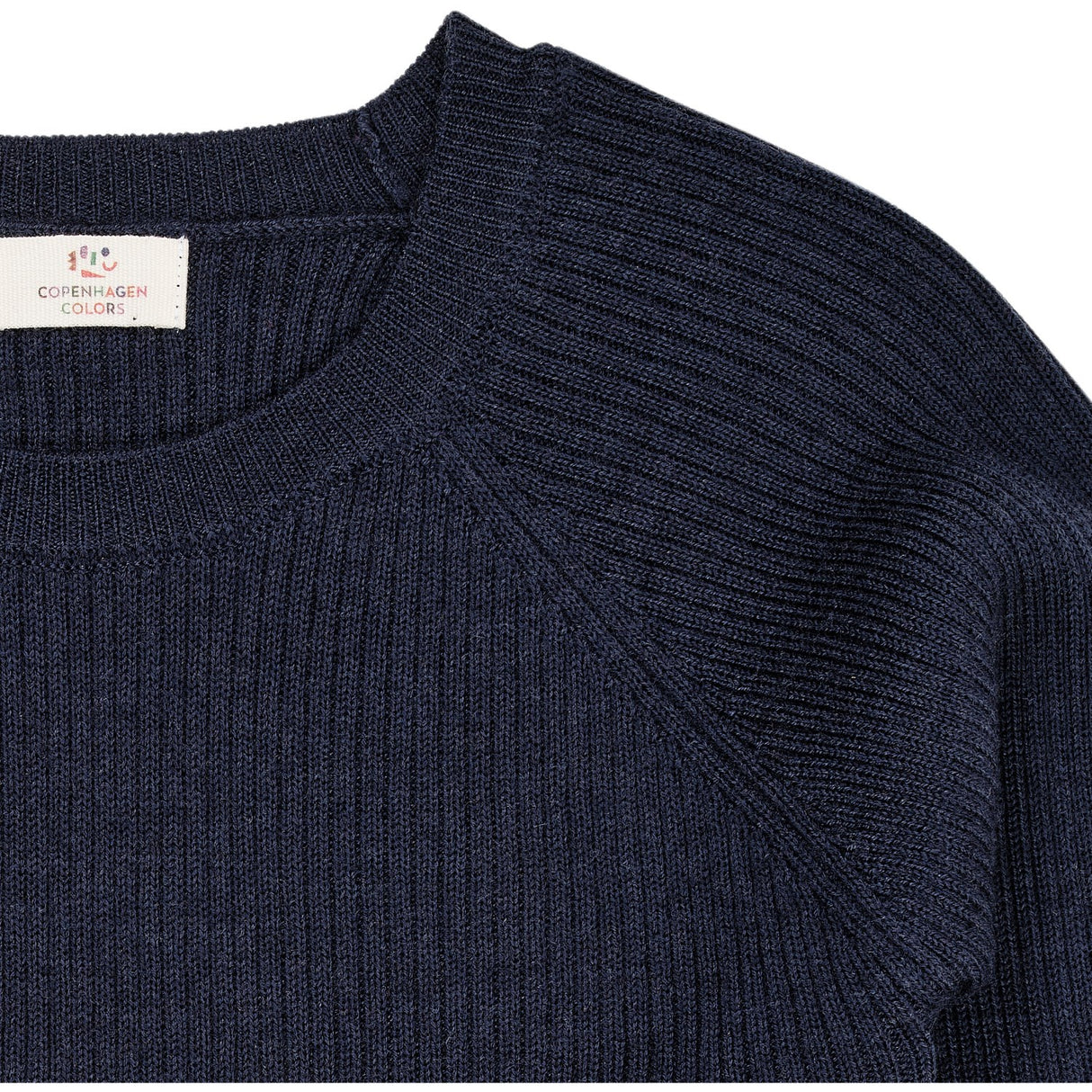 Copenhagen Colors Navy Merino Classic Rib Blouse