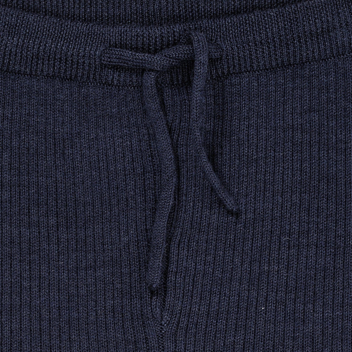 Copenhagen Colors Navy Merino Classic Rib Leggings W. Drawstrings