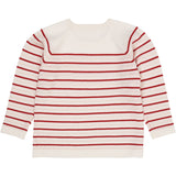 Copenhagen Colors Cream/Dusty Rose/Red Combi Merino Striped Blouse