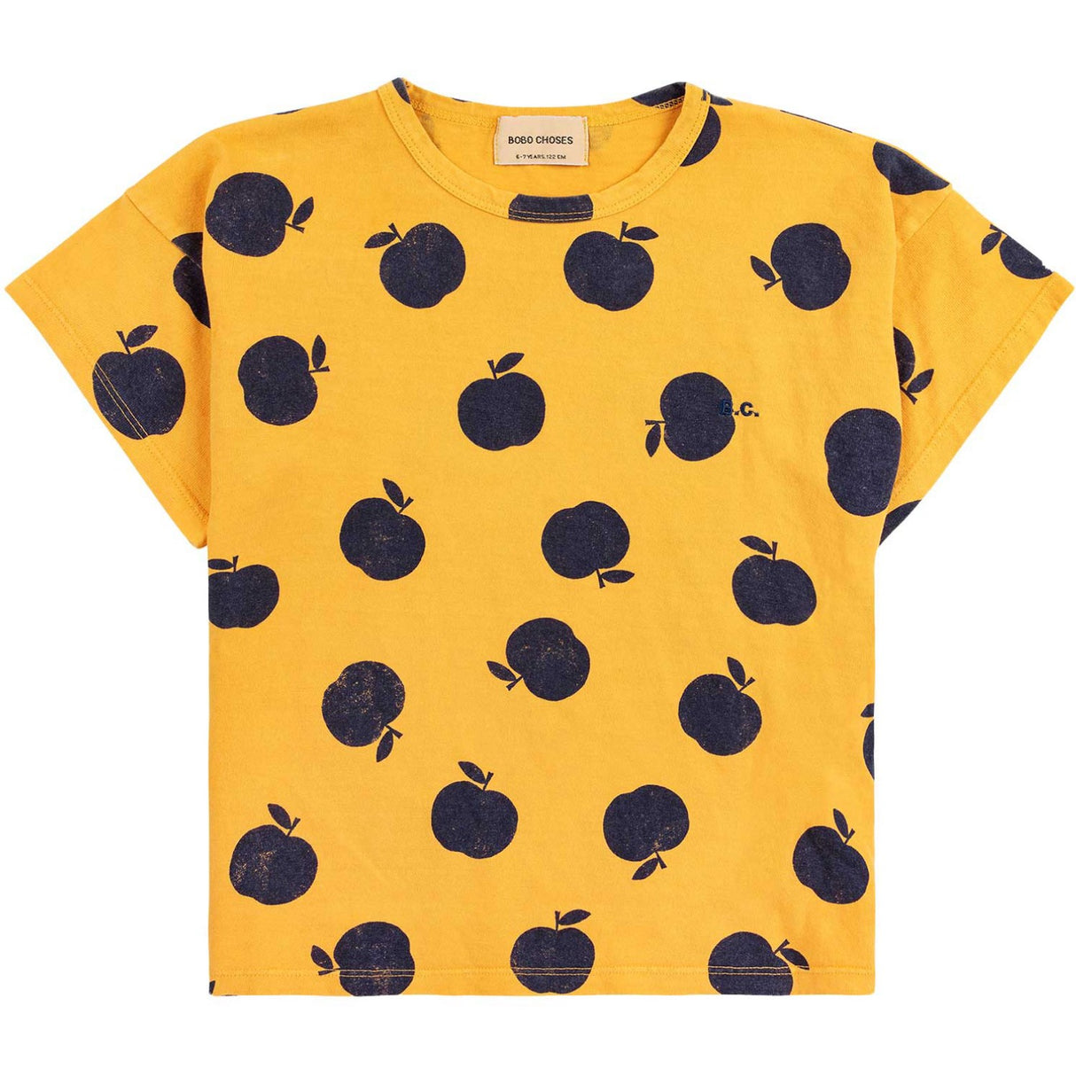 Bobo Choses Light Yellow Poma All Over Yellow T-Shirt