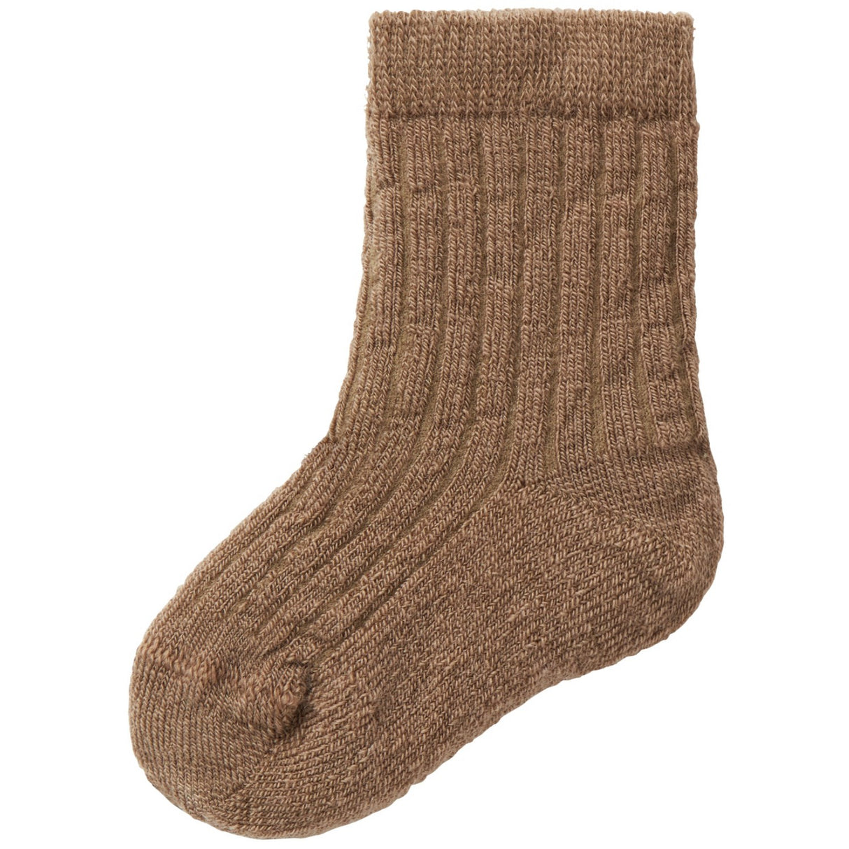 Lil'Atelier Petrified Oak Rakel Nil Sock Wool/Polyamide