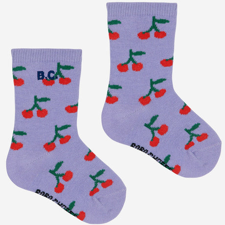 Bobo Choses Purple Cherry All Over Short Socks