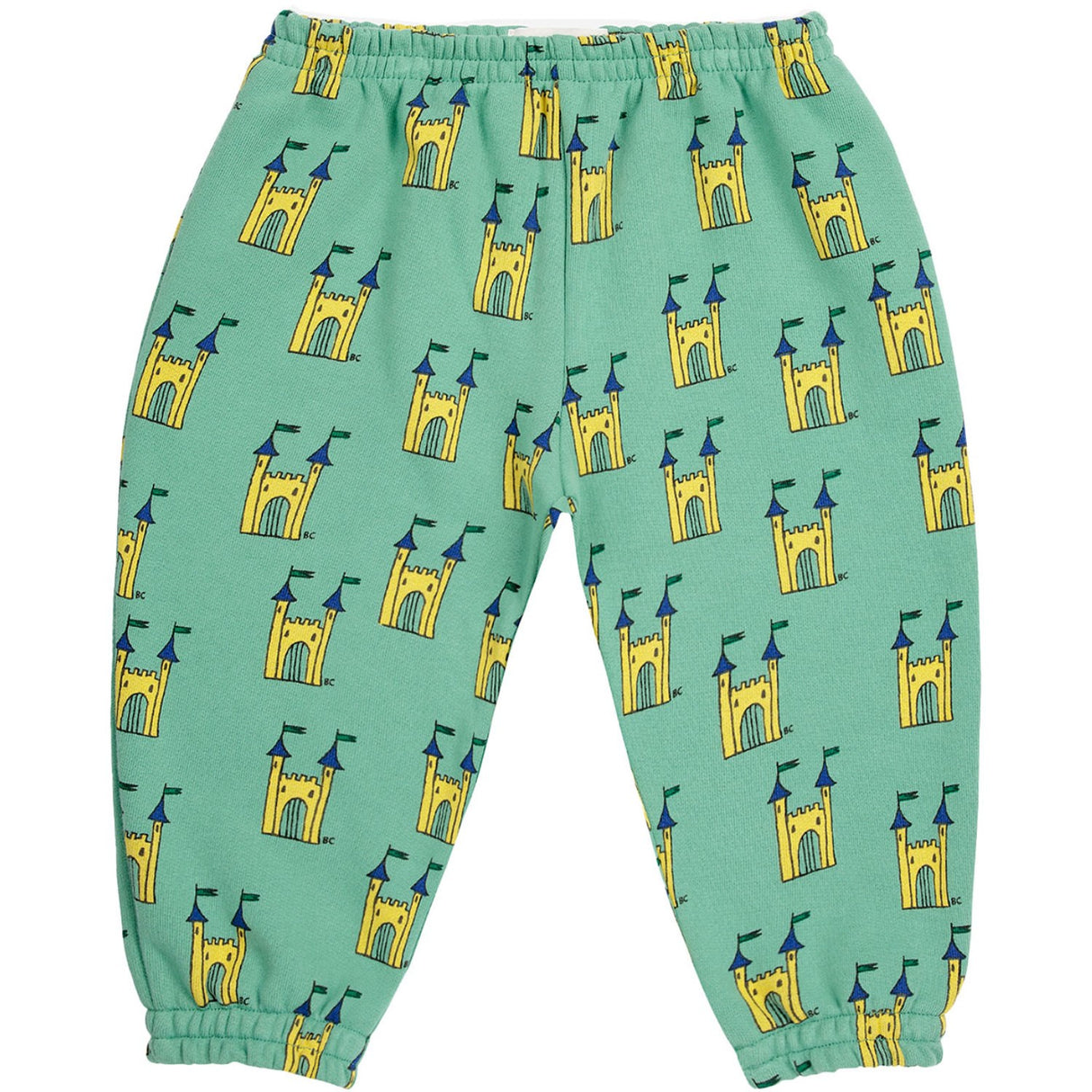 Bobo Choses Green Faraway Castle All Over JAndging Pants