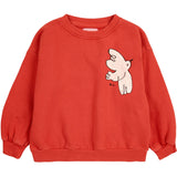 Bobo Choses Red Freedom Bird Crewneck