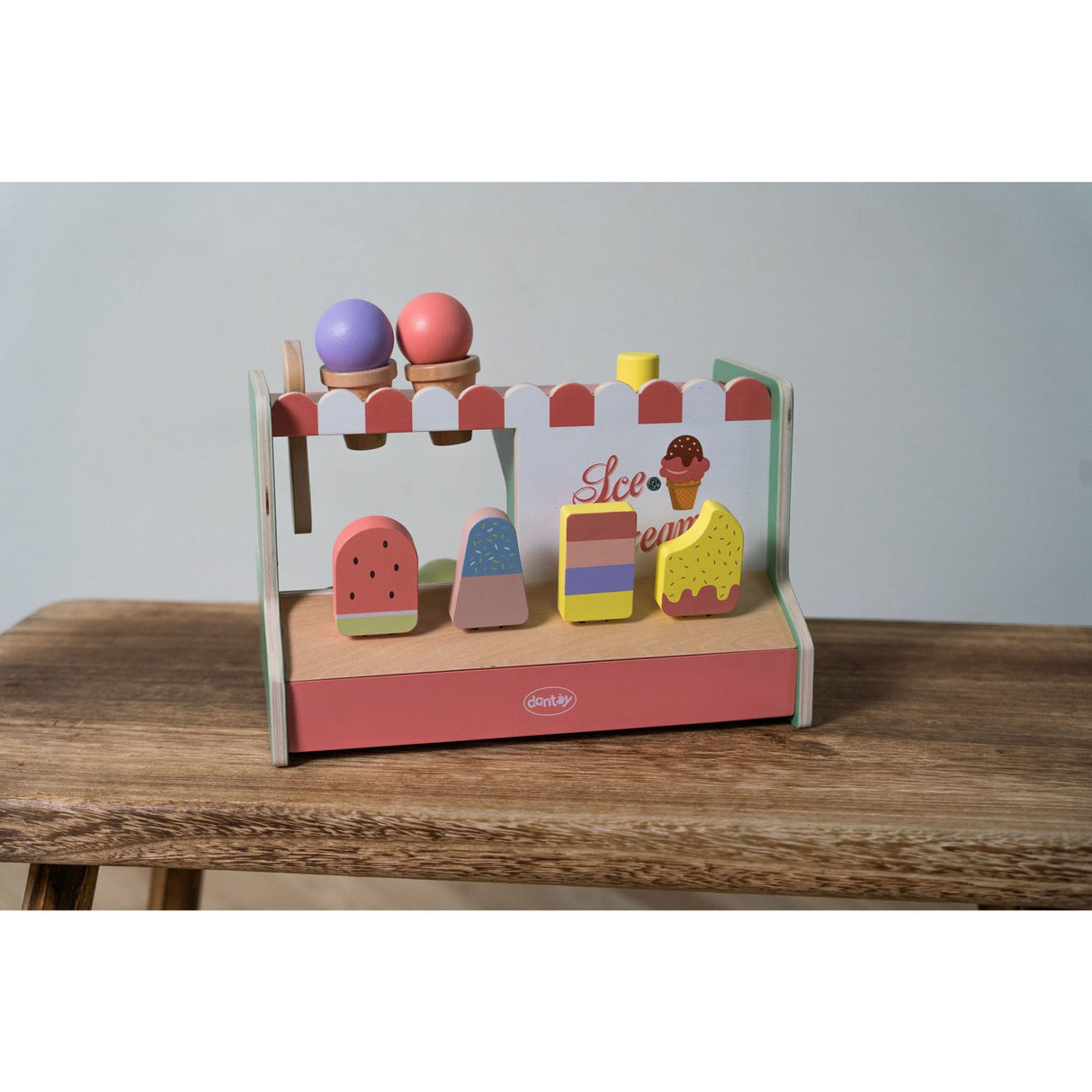 Dantoy Ice Cream Shop Wooden Gift Box 12 Pieces