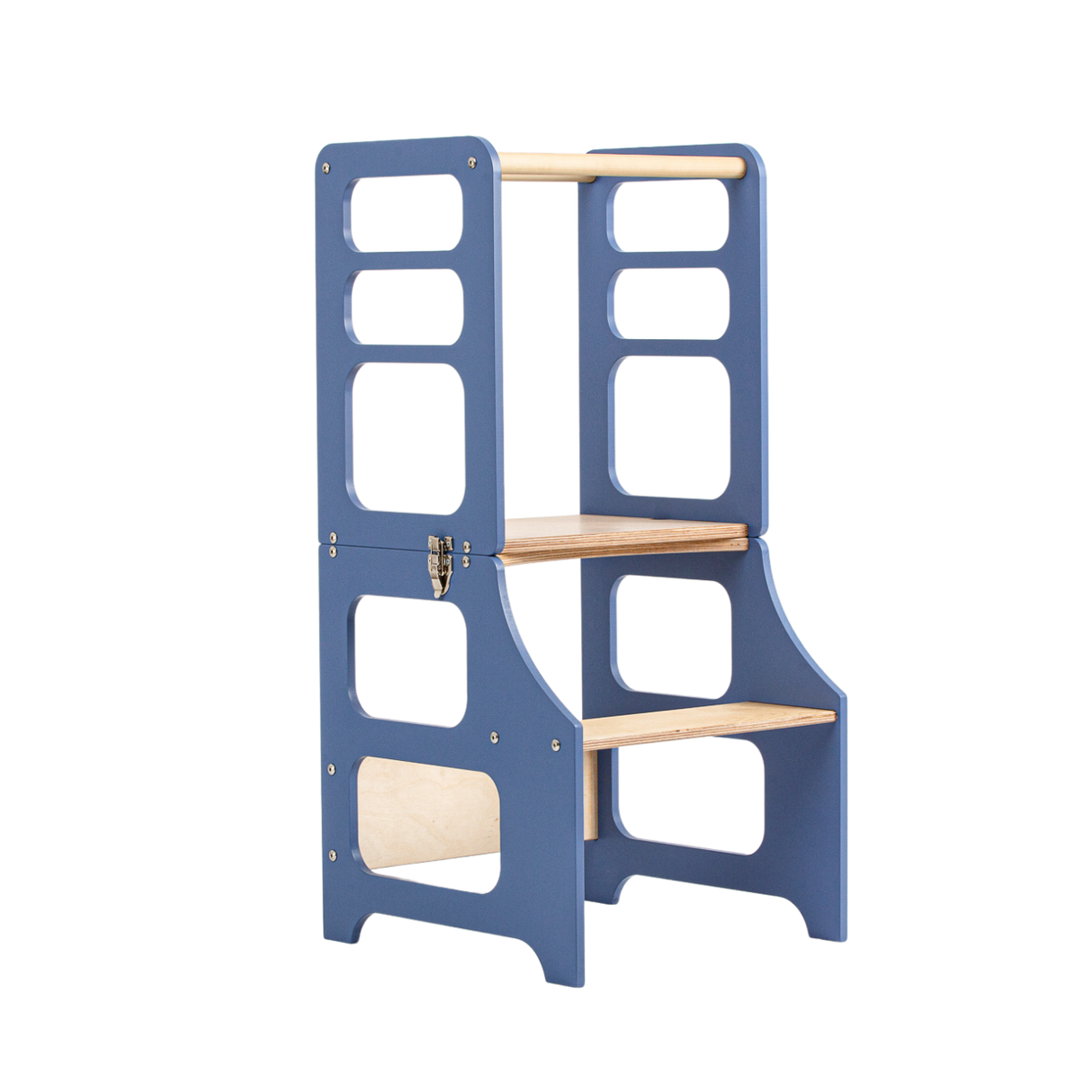 Duck Woodworks Foldable Kitchen Tower w. Slide Blue