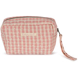 Konges Sløjd Powder Pink Check Seersucker Small Toiletry Bag