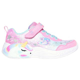 Skechers Unicorn Dreams Ombre Print & Star Shoe Pink Turquoise 2