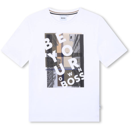 Hugo Boss White Short Sleeves Tee-Shirt