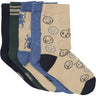 Minymo Army Green Socks 5-Pack