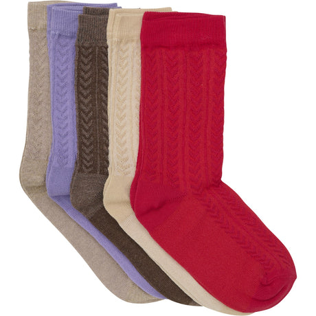 Minymo Red Socks 5-Pack