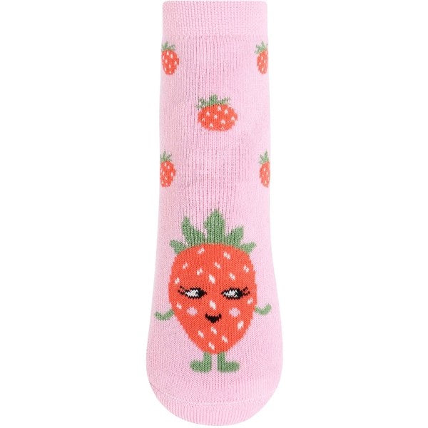 MELTON Strawberry Anti-Slip Socks Pink Nectar 2