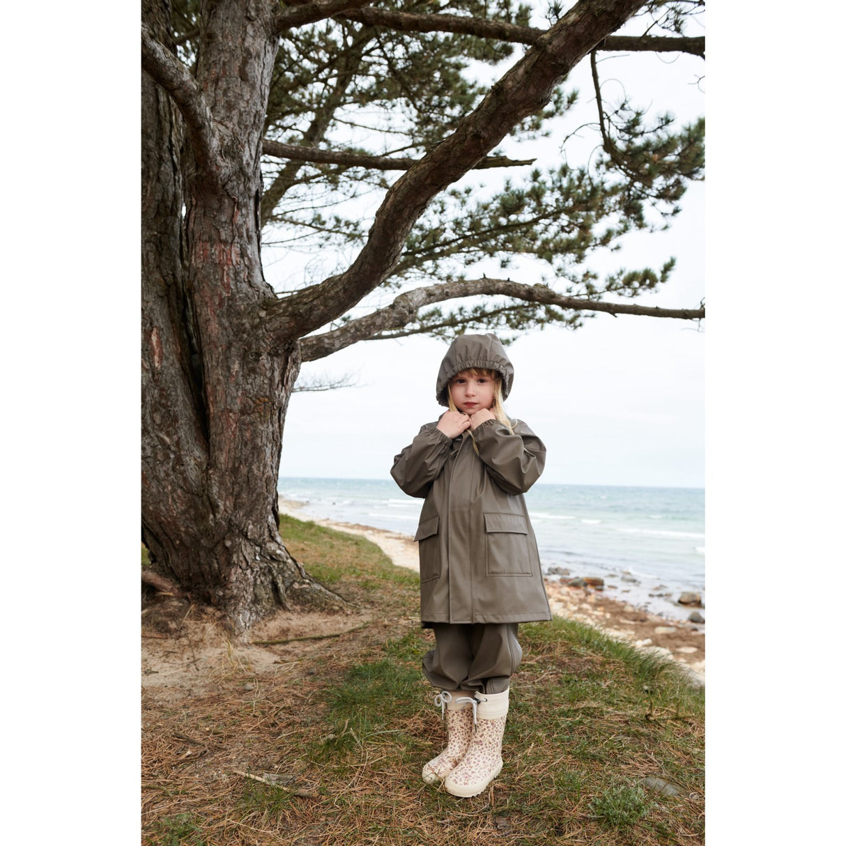 Wheat Dry Wood Rainwear Ollo Jacket