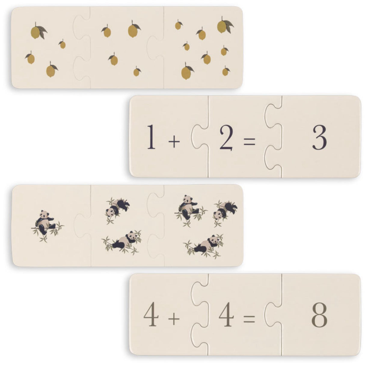 Konges Sløjd Multi Cardboard Puzzle Math Fsc