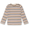 Petit Piao Simply Taupe Blouse Modal Multi Striped