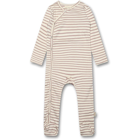 Petit Piao Rose Fawn Jumpsuit Fold Modal Striped