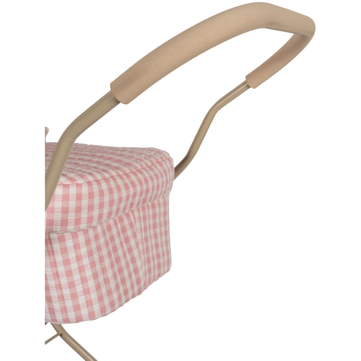 Konges Sløjd Powder Pink Check Doll Pram