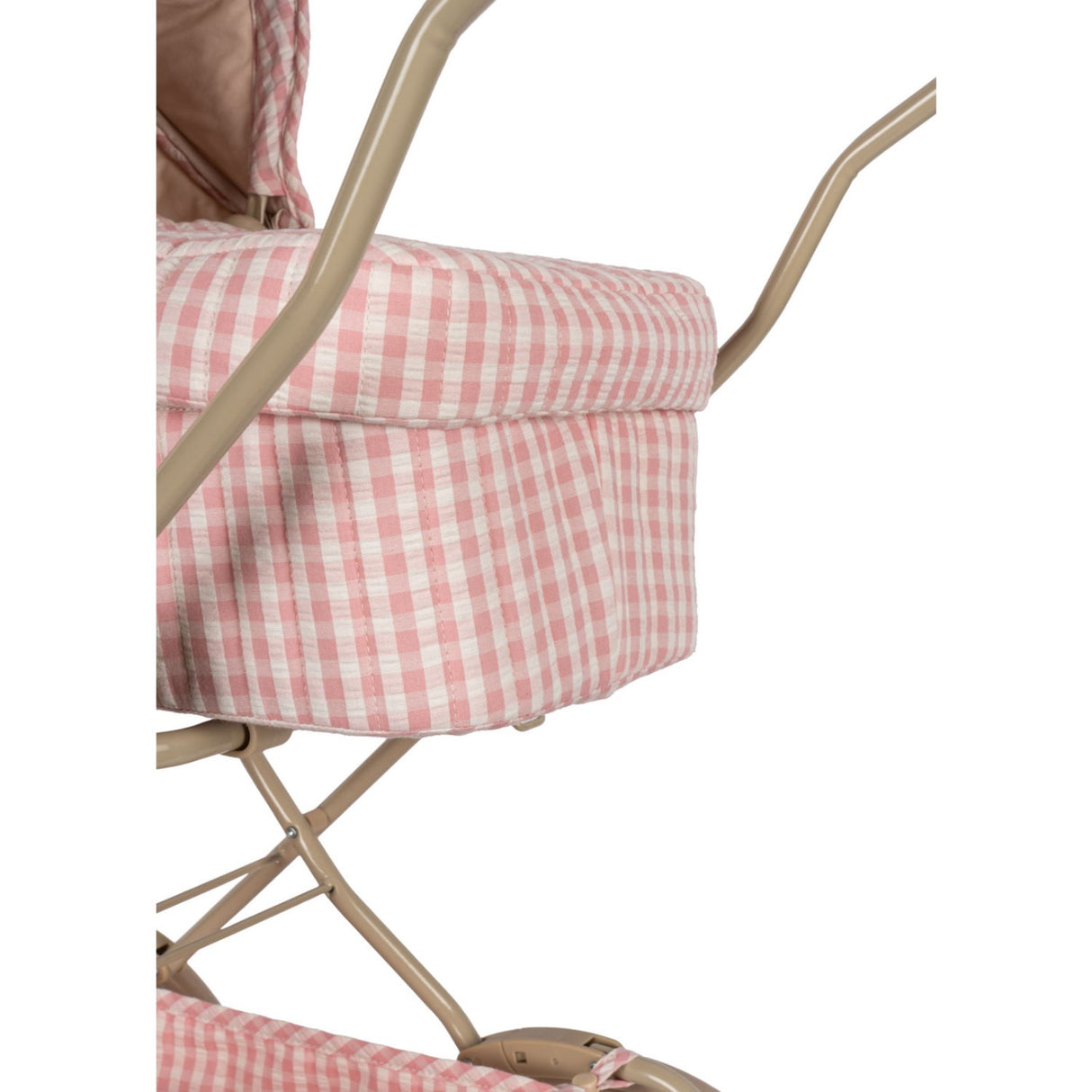 Konges Sløjd Powder Pink Check Doll Pram