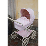 Konges Sløjd Powder Pink Check Doll Pram