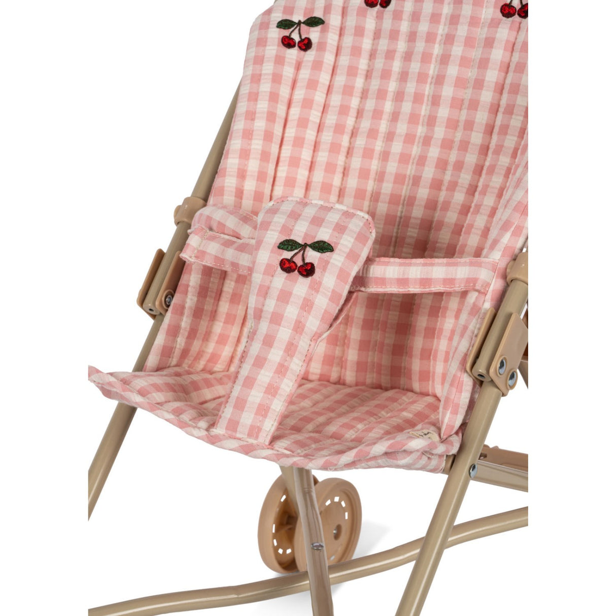 Konges Sløjd Powder Pink Check Doll Stroller