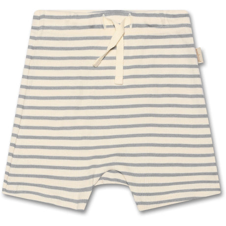 Petit Piao Blue mist Shorts Modal Striped