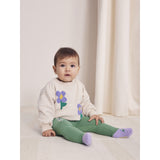 Bobo Choses Beige Pansy Flower Crewneck 2