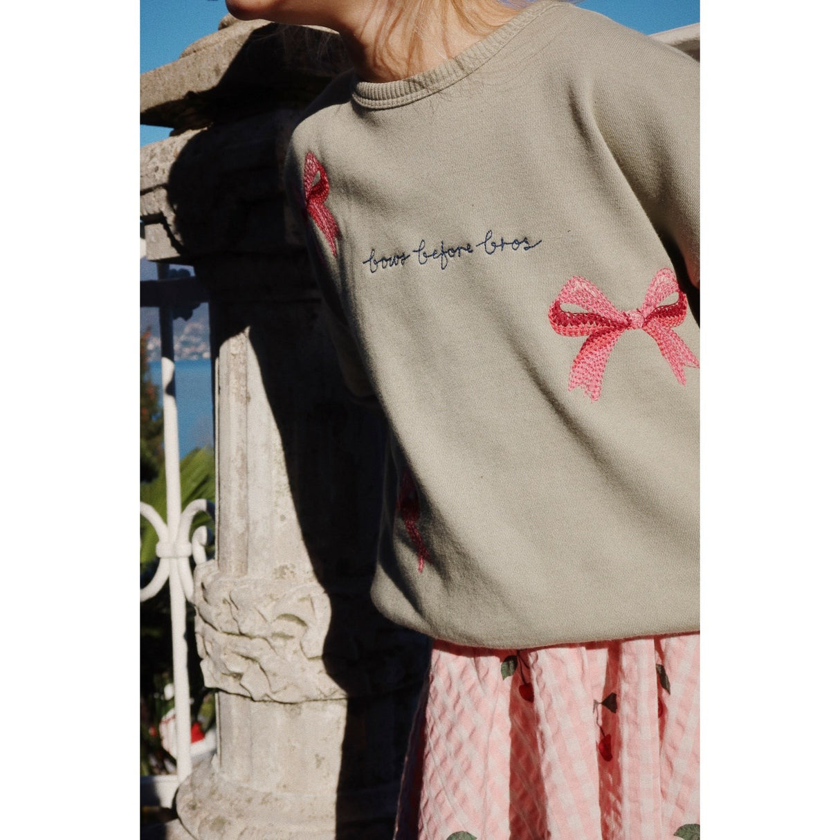 Konges Sløjd Tea Lou Bow Sweatshirt Ocs