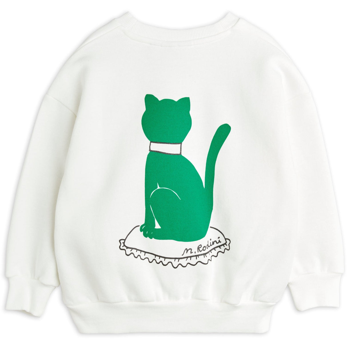 Mini Rodini White Cat Sp Sweatshirt 5