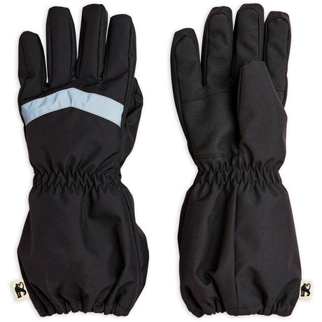 Mini Rodini Black Alaska Stripe Glove