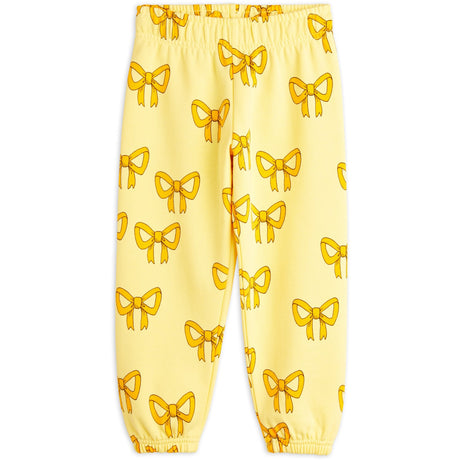 Mini Rodini Yellow Bow Aop Sweatpants