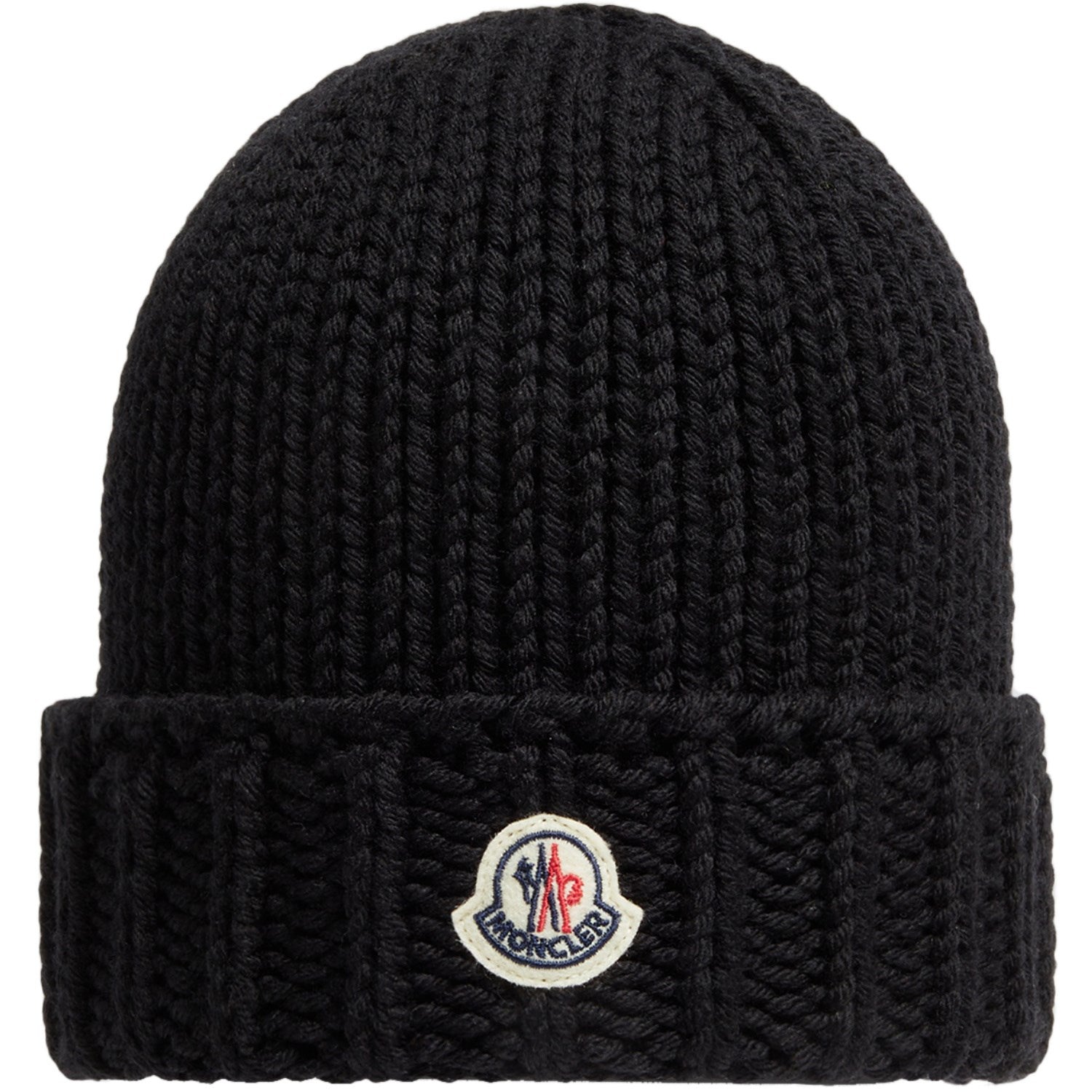 Black unisex moncler hat & hotsell glove set