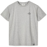 Mads Nørgaard Light Grey Melange Printed Tee Thorlino Tee