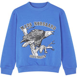 Mads Nørgaard Amparo Blue Organic Sweat Sonar Sweatshirt