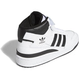 adidas Originals Cloud White/Core Black/Cloud White Forum Mid J Sneakers