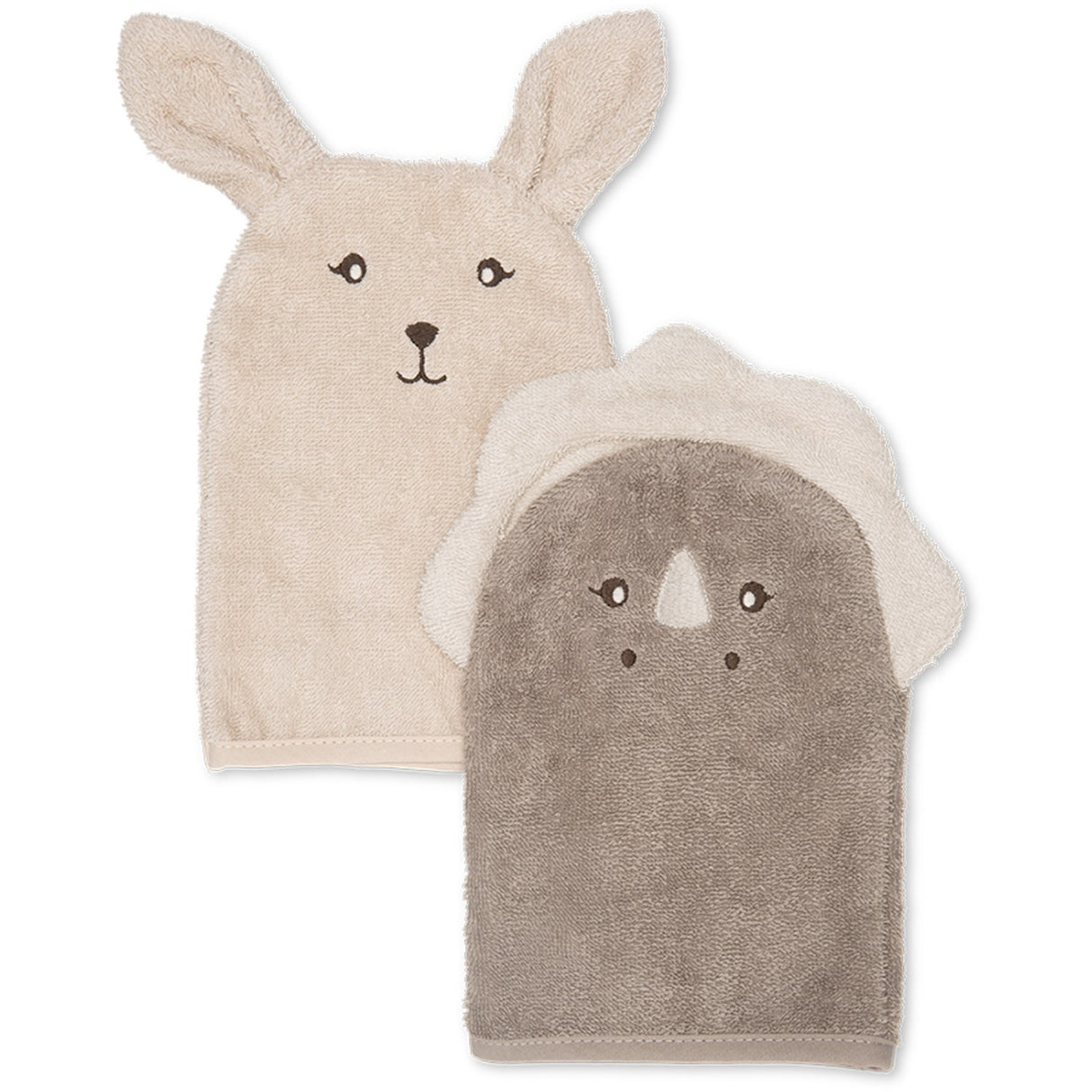 That's Mine Bunny And Dino Michi Wash Cloths 2-Pack