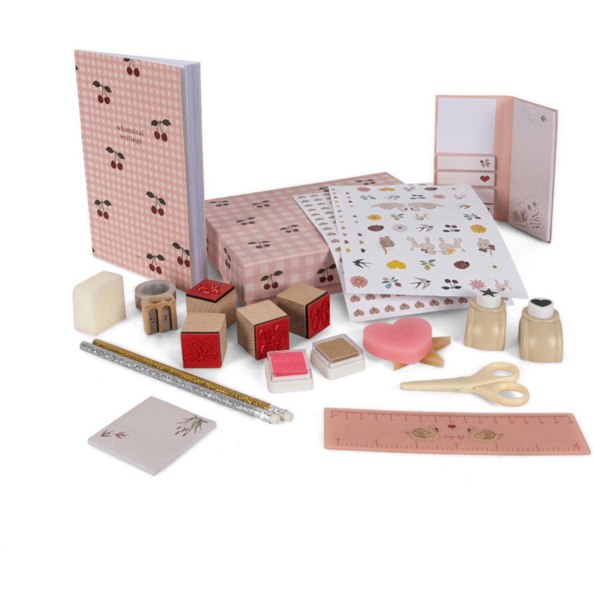 Konges Sløjd Cherry Mix Girl Stationery Set