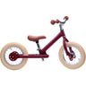 Trybike in steel, 2 wheels, Vintage Red